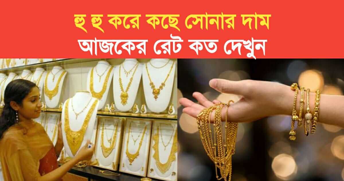 price of gold is falling suddenly see todays rate