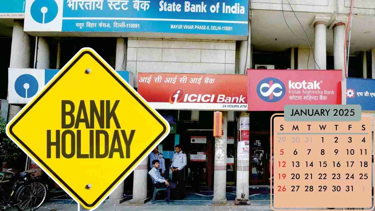 Banks will be closed for 15 days in January