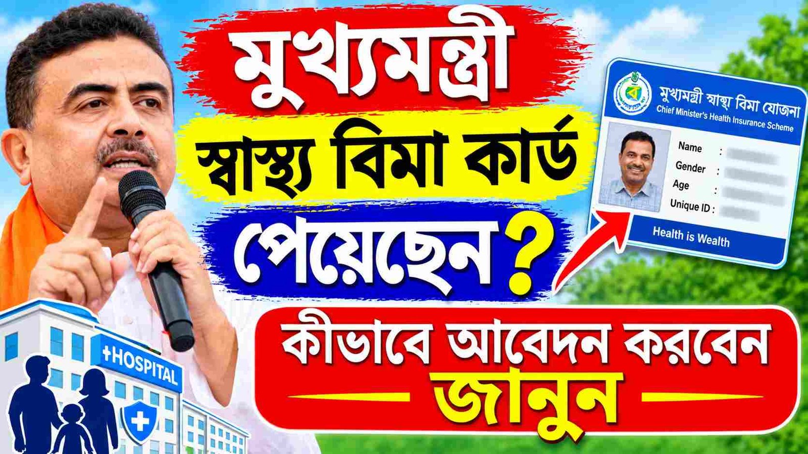 mukhyamantri swasthya bima yojana card apply process